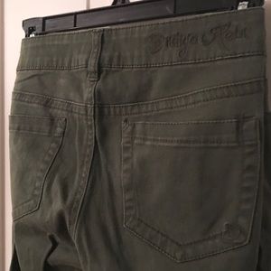 Indigo Rain Army Green Pants - Size 7 (EUC)
